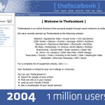 История изменения дизайна FaceBook 2004-2012